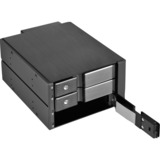 SilverStone FS303 disk array Sort, Indramning Sort, HDD, SSD, SATA, 3.5", 6 Gbit/sek., Sort, 1 blæser(e)
