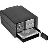 SilverStone FS303 disk array Sort, Indramning Sort, HDD, SSD, SATA, 3.5", 6 Gbit/sek., Sort, 1 blæser(e)