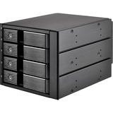 SilverStone FS304 disk array Sort, Indramning Sort, SATA, 3.5", 1,45 kg, Sort