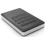 Verbatim Store'n'Go ekstern harddisk 1 TB USB Type-C Sort, Sølv Sort/Sølv, 1 TB, Sort, Sølv
