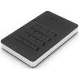 Verbatim Store'n'Go ekstern harddisk 1 TB USB Type-C Sort, Sølv Sort/Sølv, 1 TB, Sort, Sølv