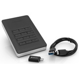 Verbatim Store'n'Go ekstern harddisk 1 TB USB Type-C Sort, Sølv Sort/Sølv, 1 TB, Sort, Sølv