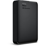 WD Elements Portable ekstern harddisk 5000 GB Sort Sort, 5000 GB, 3.2 Gen 1 (3.1 Gen 1), Sort