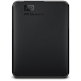 WD Elements Portable ekstern harddisk 5000 GB Sort Sort, 5000 GB, 3.2 Gen 1 (3.1 Gen 1), Sort