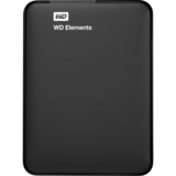 WD WD Elements Portable ekstern harddisk 1000 GB Sort Sort, 1000 GB, 2.5", 3.2 Gen 1 (3.1 Gen 1), Sort