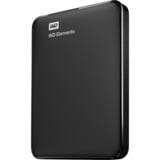 WD WD Elements Portable ekstern harddisk 1000 GB Sort Sort, 1000 GB, 2.5", 3.2 Gen 1 (3.1 Gen 1), Sort