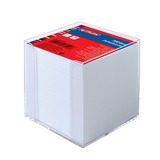 Herlitz 10410801 beholder til huskeseddel Firkant Plast Hvid, Organizer gennemsigtig, 90 mm, 90 mm, 90 mm, 1 stk, 700 ark
