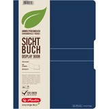 Herlitz 11282910 præsentation af bog 20 lommer A4, Mappe mørkeblå, Blå, Polypropylen (PP), 20 lommer, Portræt, A4, 1 stk
