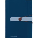 Herlitz 11411261 folder Polypropylen (PP) Blå, Mappe mørkeblå, Polypropylen (PP), Blå, Landskab, Visitkort, Elastik, 1 stk