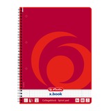 Herlitz 306456 blok og notesblok, College blok Rød