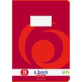 Herlitz x.book Motionsbøger, Bog Rød, Rød, 16 ark, Firkantet papir, A4, Papir
