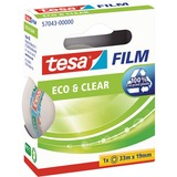 tesa Eco & Clear 33 m Transparent 1 stk, Tape gennemsigtig, 33 m, Transparent, 19 mm, 1 stk
