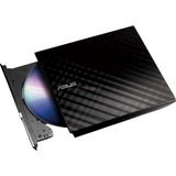 ASUS SDRW-08D2S-U Lite optisk diskdrev DVD±RW Sort, ekstern DVD-brænder Højglans sort, Sort, Vandret, Desktop/notebook, DVD±RW, USB 2.0, CD, CD-R, CD-ROM, CD-RW, DVD, DVD+R, DVD+R DL, DVD+RW, DVD-R, DVD-R DL, DVD-RAM, DVD-ROM, DVD-RW, Detail