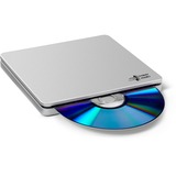 Hitachi-LG Data Storage Slim Portable DVD-Writer optisk diskdrev DVD±RW Sølv, ekstern DVD-brænder Sølv, Sølv, Slot, Desktop/notebook, DVD±RW, USB 2.0, 60000 t