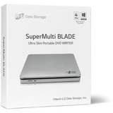Hitachi-LG Data Storage Slim Portable DVD-Writer optisk diskdrev DVD±RW Sølv, ekstern DVD-brænder Sølv, Sølv, Slot, Desktop/notebook, DVD±RW, USB 2.0, 60000 t