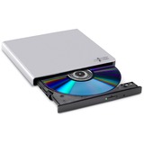 Hitachi-LG Data Storage Slim Portable DVD-Writer optisk diskdrev DVD±RW Sølv, ekstern DVD-brænder Sølv, Sølv, Bakke, Desktop/notebook, DVD±RW, USB 2.0, 60000 t, Detail