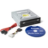 Hitachi-LG Data Storage Super Multi Blu-ray Writer optisk diskdrev Intern Blu-Ray RW Sort, Blu-ray brænder Sort, Sort, Bakke, Desktop, Blu-Ray RW, SATA, 60000 t, Detail