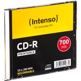 Intenso CD-R 700MB 10 stk, Cd'er 52x, CD-R, 120 mm, 700 MB, Slimcase, 10 stk