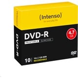 Intenso DVD-R 4.7GB, Printable, 16x 4,7 GB 10 stk, DVD tomme medier Printable, 16x, DVD-R, 120 mm, Printbar, Slimcase, 10 stk, 4,7 GB