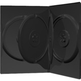 MediaRange BOX17 optisk disk etui DVD-boks 4 diske Sort Sort, DVD-boks, 4 diske, Sort, Plast, 120 mm, 136 mm, Bulk