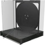 MediaRange BOX31-2 optisk disk etui Smykkeboks 2 diske Sort, Transparent Smykkeboks, 2 diske, Sort, Transparent, Plast, 120 mm, 140 mm, Detail