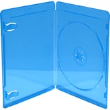 MediaRange BOX39-50 optisk disk etui Blu-ray etui 1 diske Blå, Transparent Blå, Blu-ray etui, 1 diske, Blå, Transparent, Plast, 120 mm, Støvresistent, Ridseresistent