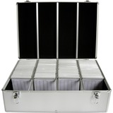 MediaRange BOX78 optisk disk etui Boksetaske 1000 diske Sølv, Kuffert Sølv, Boksetaske, 1000 diske, Sølv, Fleece, Plast, Træ, 120 mm, Aluminium, Detail