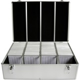 MediaRange BOX78 optisk disk etui Boksetaske 1000 diske Sølv, Kuffert Sølv, Boksetaske, 1000 diske, Sølv, Fleece, Plast, Træ, 120 mm, Aluminium, Detail