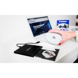 Verbatim 43886 optisk diskdrev DVD±RW Sort, ekstern DVD-brænder Sort, Bakke, Desktop/notebook, DVD±RW, USB 3.2 Gen 1 (3.1 Gen 1), CD-R, CD-RW, DVD+R, DVD+R DL, DVD+RW, DVD-R, DVD-R DL, DVD-RW