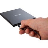 Verbatim External Slimline optisk diskdrev Blu-Ray RW Sort, eksterne Blu-ray brænder Sort, Sort, Slot, Desktop/notebook, Blu-Ray RW, USB 3.2 Gen 1 (3.1 Gen 1), 145 mm