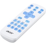 Acer MC.JQ011.005 fjernbetjening IR trådløs Universel Tryk på knapper, Fjernbetjeningen Hvid/Blå, Universel, IR trådløs, Tryk på knapper, Hvid