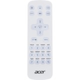 Acer MC.JQ011.005 fjernbetjening IR trådløs Universel Tryk på knapper, Fjernbetjeningen Hvid/Blå, Universel, IR trådløs, Tryk på knapper, Hvid
