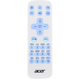 Acer MC.JQ011.005 fjernbetjening IR trådløs Universel Tryk på knapper, Fjernbetjeningen Hvid/Blå, Universel, IR trådløs, Tryk på knapper, Hvid
