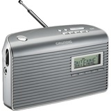 Grundig Music GS 7000 DAB+ Bærbar Analog & digital Grå, Sølv, Radiovækkeur grå/Sølv, Bærbar, Analog & digital, DAB, DAB+, FM, 9 cm, LCD, Grå, Sølv