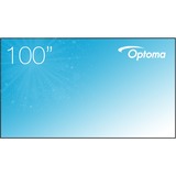 Optoma ALR101 projektorlærred 2,54 m (100") 16:9, Ramme lærrede grå, 2,54 m (100"), 2,21 m, 124,5 cm, 16:9, Spændt skærm, Sort