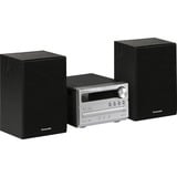 Panasonic SC-PM250 Home audio micro system 20 W Sølv, Kompakt system Sølv, Home audio micro system, Sølv, 1 diske, 20 W, 6 ohm (Ω), 10%