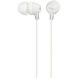 Sony MDR-EX155AP Headset Ledningsført I ørerne Hvid, Hovedtelefoner Hvid, Ledningsført, 5 - 24000 Hz, Headset, Hvid