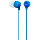 Sony MDR-EX15AP Headset Ledningsført I ørerne Opkald/musik Blå, Hovedtelefoner Blå, Ledningsført, 8 - 22000 Hz, Opkald/musik, 3 g, Headset, Blå