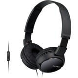 Sony MDR-ZX110AP Hovedtelefoner og headset Sort, Ledningsført, 12 - 22000 Hz, Opkald/musik, 120 g, Headset, Sort