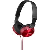 Sony MDR-ZX310 Hovedtelefoner og headset Rød/Sort, Ledningsført, 10 - 24000 Hz, Musik, 125 g, Hovedtelefoner, Rød