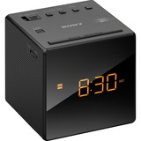 Sony Vækkeur med radio, Radiovækkeur Sort, Ur, AM, FM, 87,5 - 108 MHz, 531 - 1602 kHz, 0,1 W, 6,6 cm