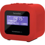 TechniSat TECHNIRADIO 40 Personligt Digital Rød, Radiovækkeur Rød, Personligt, Digital, DAB+,FM, 87.5 - 108 Mhz, 174 - 240 Mhz, 1,2 W