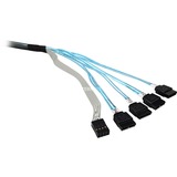 Broadcom L5-00219-00 Serial Attached SCSI (SAS)-kabel Sort, Adapter SFF-8643, 4 x SATA 7-pin, Sort, LSI 9300-4i, 9300-8i, 9300-4i4e, 9361-4i, 9361-8i, 9341-4i, 9341-8i