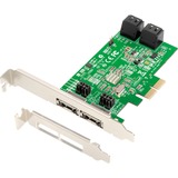 Dawicontrol DC-624E RAID RAID controller PCI Express x2 2.0 SATA, PCI Express x2, 0, 1, 5, 10, JBOD, Windows 2000, Windows 7 Home Basic, Windows 7 Home Basic x64, Windows 7 Home Premium, Windows 7..., 2 TB, Bulk