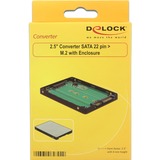DeLOCK 62792 interface-kort/adapter Intern M.2, Konverter SATA, M.2, Sort, Sølv, 6 Gbit/sek., 0 - 70 °C, -40 - 85 °C