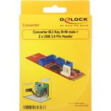 DeLOCK 62843 interface-kort/adapter Intern USB 3.2 Gen 1 (3.1 Gen 1), Konverter M.2, USB 3.2 Gen 1 (3.1 Gen 1), Renesas, 5 Gbit/sek., Windows 10 Education, Windows 10 Education x64, Windows 10 Enterprise, Windows 10 Enterprise x64,..., 22 mm