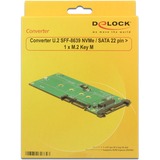 DeLOCK 62864 interface-kort/adapter Intern M.2, Konverter U.2, M.2, Sort, Grøn, 6 Gbit/sek., Windows 10 Education, Windows 10 Education x64, Windows 10 Enterprise, Windows 10 Enterprise x64,..., 52 mm