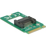 DeLOCK 62876 interface-kort/adapter Intern SATA, Serial ATA controller M.2, SATA, Grøn, 6 Gbit/sek., 22 mm, 42 mm