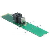 DeLOCK 63145 interface-kort/adapter Intern SFF-8643, Interface card M.2, SFF-8643, Grøn, Hængende boks