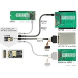 DeLOCK 63918 interface-kort/adapter Intern Mini-SAS M.2, Mini-SAS, Sort, Taiwan, 32 Gbit/sek., -10 - 85 °C